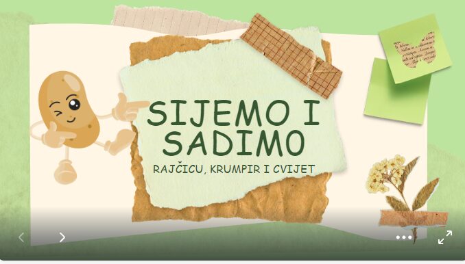 Aktivnost s učenicima “Sijemo i sadimo”