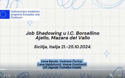 Prezentacija Erasmus mobilnosti Job Shadowinga na Siciliji na Učiteljskom vijeću