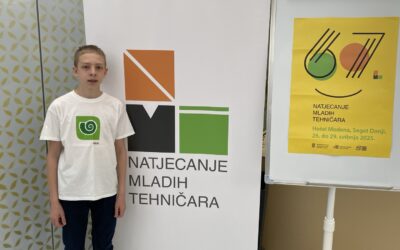Veliki uspjeh našeg učenika na 67. državnom natjecanju mladih tehničara!