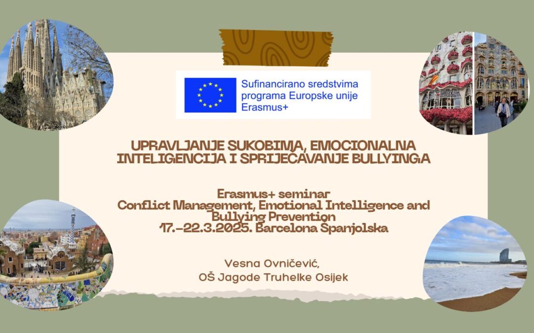 Predstavljanje na Učiteljskom vijeću Erasmus+ seminara “Conflict Management, Emotional Intelligence and Bullyng Prevention” u Barceloni