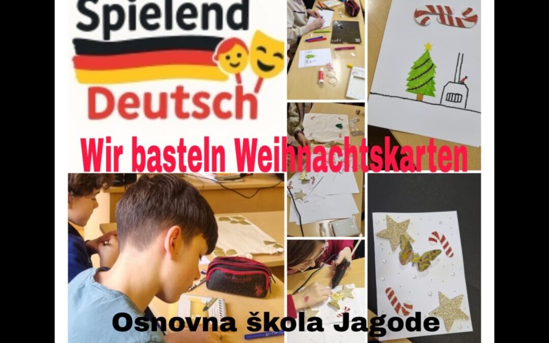 Wir basteln Weihnachtskarten-Razmjena čestitki na njemačkom jeziku