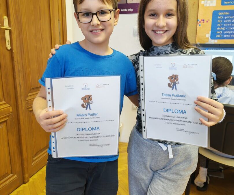 Učenici 4. razreda sudjelovali u međunarodnom izazovu Dabar