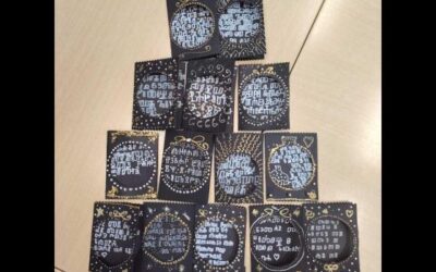 Izrada glagoljičkih čestitki za partersku školu