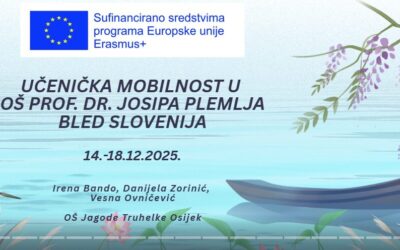 Prezentiranje na UV učeničke mobilnosti na Bled u Sloveniju, od 14. do 18. prosinca 2025.
