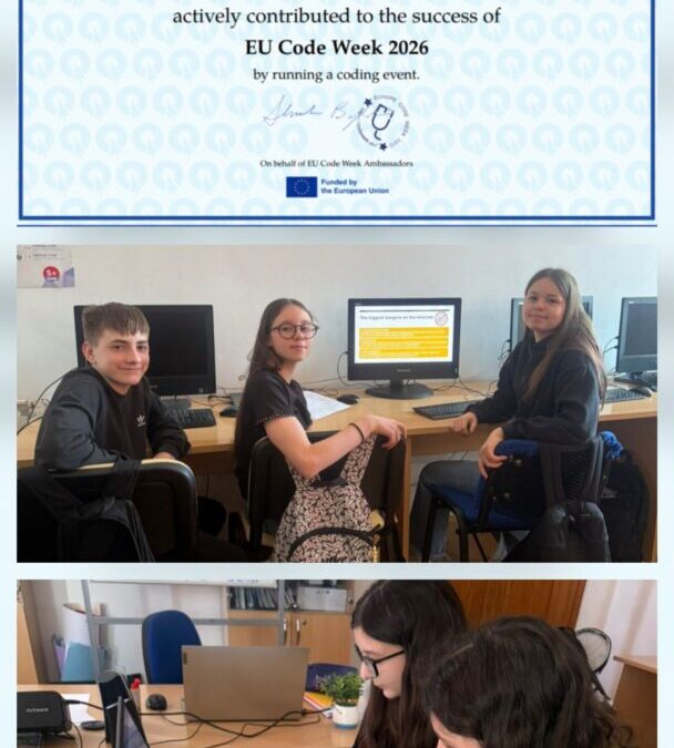 Uspješno sudjelovanje u EU Code Week 2026 aktivnosti u sklopu eTwinning projekta „Shield Squad – Heroes of Disaster“