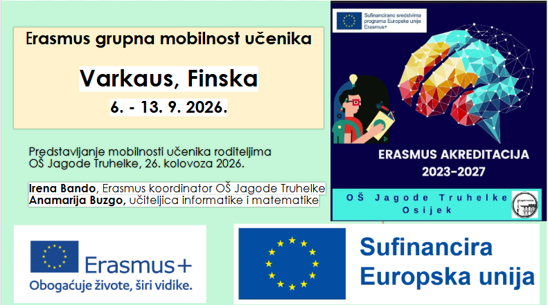 Učenička mobilnost Finska – prezentacija za roditelje