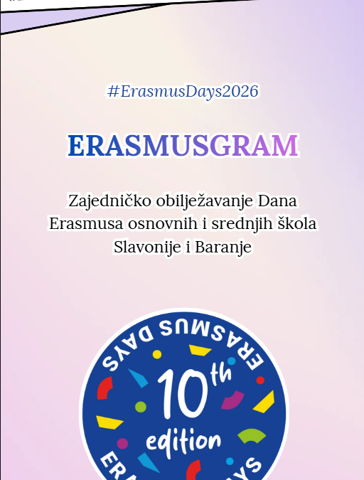 Erasmusgram – zajednička e-knjižica škola Osječko-baranjske županije povodom Dana Erasmusa